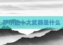 萨尔达十大武器是什么