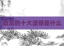 动漫的十大遗憾是什么