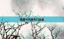 安徽十大防火门企业