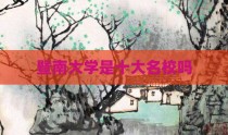 暨南大学是十大名校吗