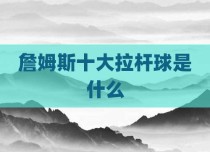 詹姆斯十大拉杆球是什么