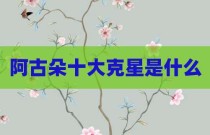阿古朵十大克星是什么