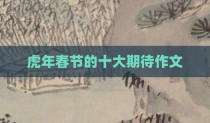 虎年春节的十大期待作文