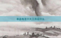 单晶电池十大工序是什么