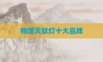 物理灭蚊灯十大品牌