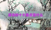 游泳的十大重点是什么
