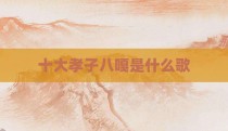 十大孝子八嘎是什么歌