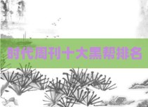 时代周刊十大黑帮排名