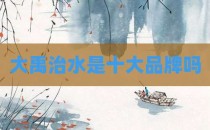 大禹治水是十大品牌吗