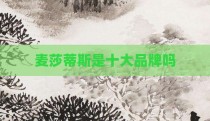 麦莎蒂斯是十大品牌吗