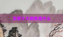 文明十大现象是什么