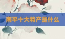 南平十大特产是什么