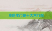 华鹤木门是十大木门吗