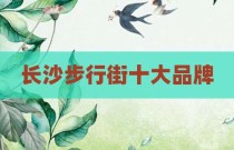 长沙步行街十大品牌