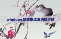 windows是数据库系统软件吗