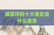 铺草坪的十大害处是什么意思