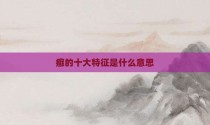 癣的十大特征是什么意思