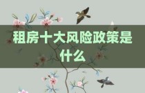 租房十大风险政策是什么