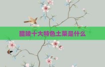 醴陵十大特色土菜是什么