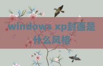 windows xp封面是什么风格