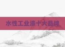 水性工业漆十大品牌
