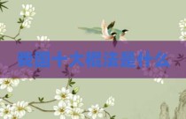 我国十大棍法是什么