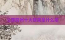 江西赣州十大辣菜是什么菜