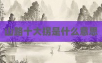 山路十大拐是什么意思
