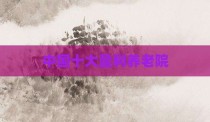 中国十大盈利养老院