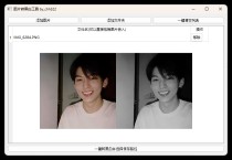 图片批量转黑白添水印工具