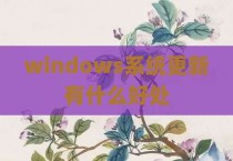 windows系统更新有什么好处