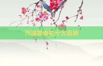 汽油发电机十大品牌