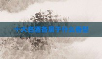 十大名酒各属于什么香型