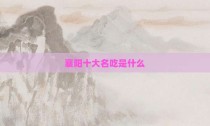 襄阳十大名吃是什么