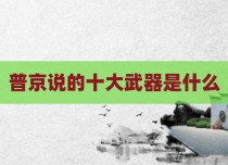 普京说的十大武器是什么