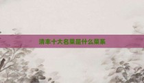 清丰十大名菜是什么菜系