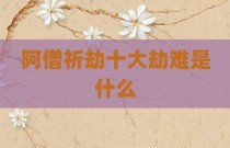 阿僧祈劫十大劫难是什么