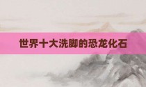世界十大洗脚的恐龙化石