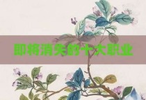 即将消失的十大职业
