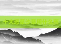 十大恶草沙草用什么药