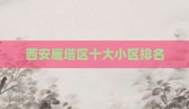 西安雁塔区十大小区排名