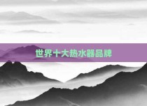 世界十大热水器品牌