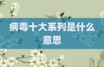 病毒十大系列是什么意思