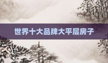 世界十大品牌大平层房子