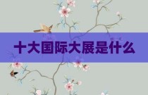 十大国际大展是什么