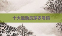 十大运动员球衣号码