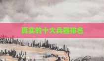 真实的十大兵器排名
