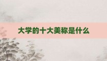 大学的十大美称是什么