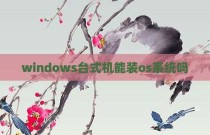 windows台式机能装os系统吗