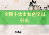 全网十大少女名字叫什么